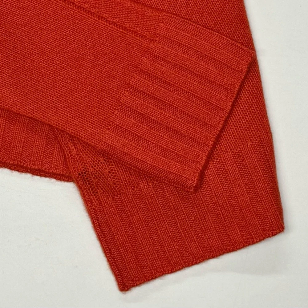 360 Cashmere Orange Turtleneck Sweater - Picture 4 of 6